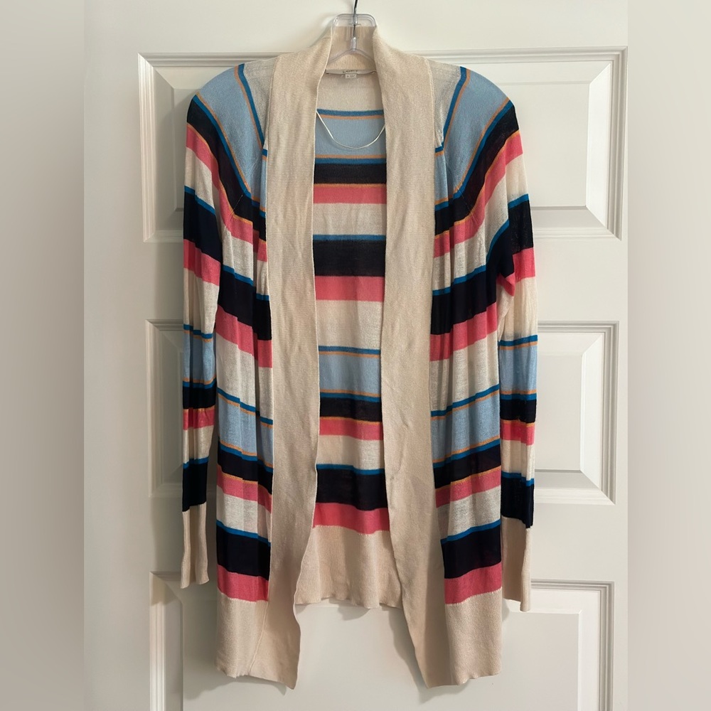 LOFT Striped Cardigan